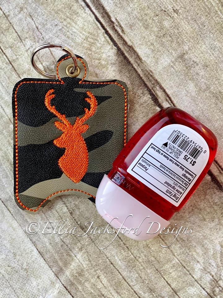 Deer Sanitizer Holder - Embroidery Design - DIGITAL Embroidery DESIGN