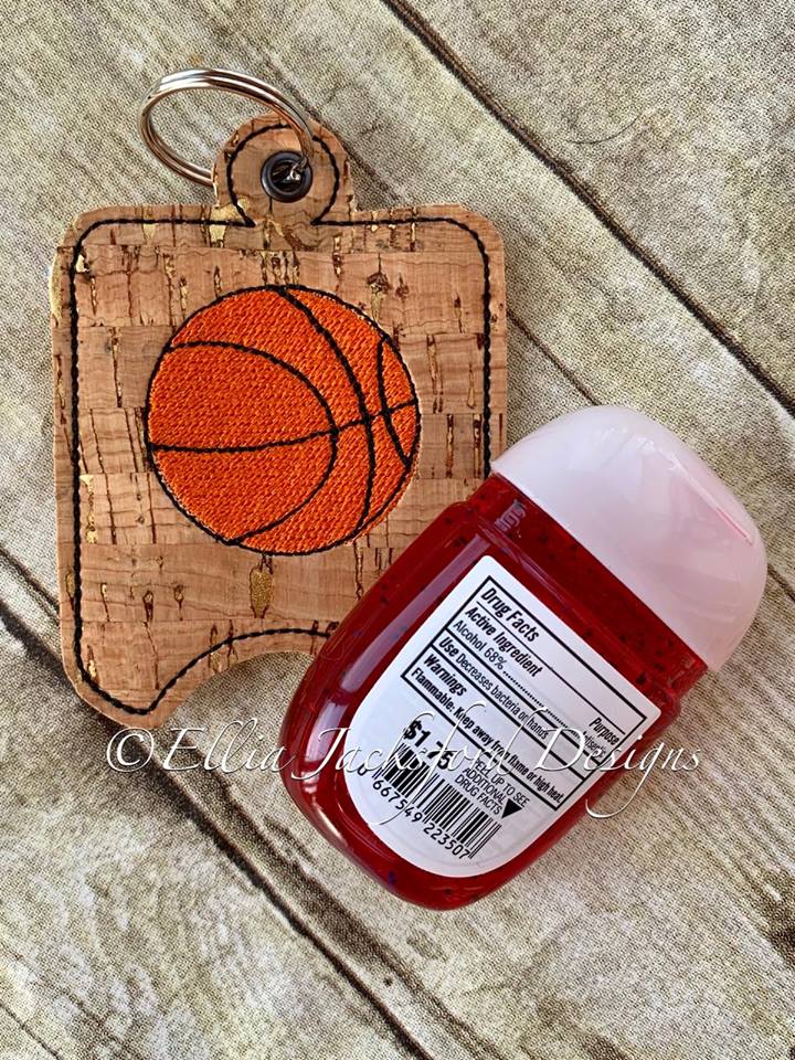 Basketball Sanitizer Holder - Embroidery Design - DIGITAL Embroidery DESIGN