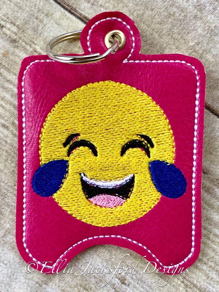Cry Laugh Sanitizer Holder - Embroidery Design - DIGITAL Embroidery DESIGN