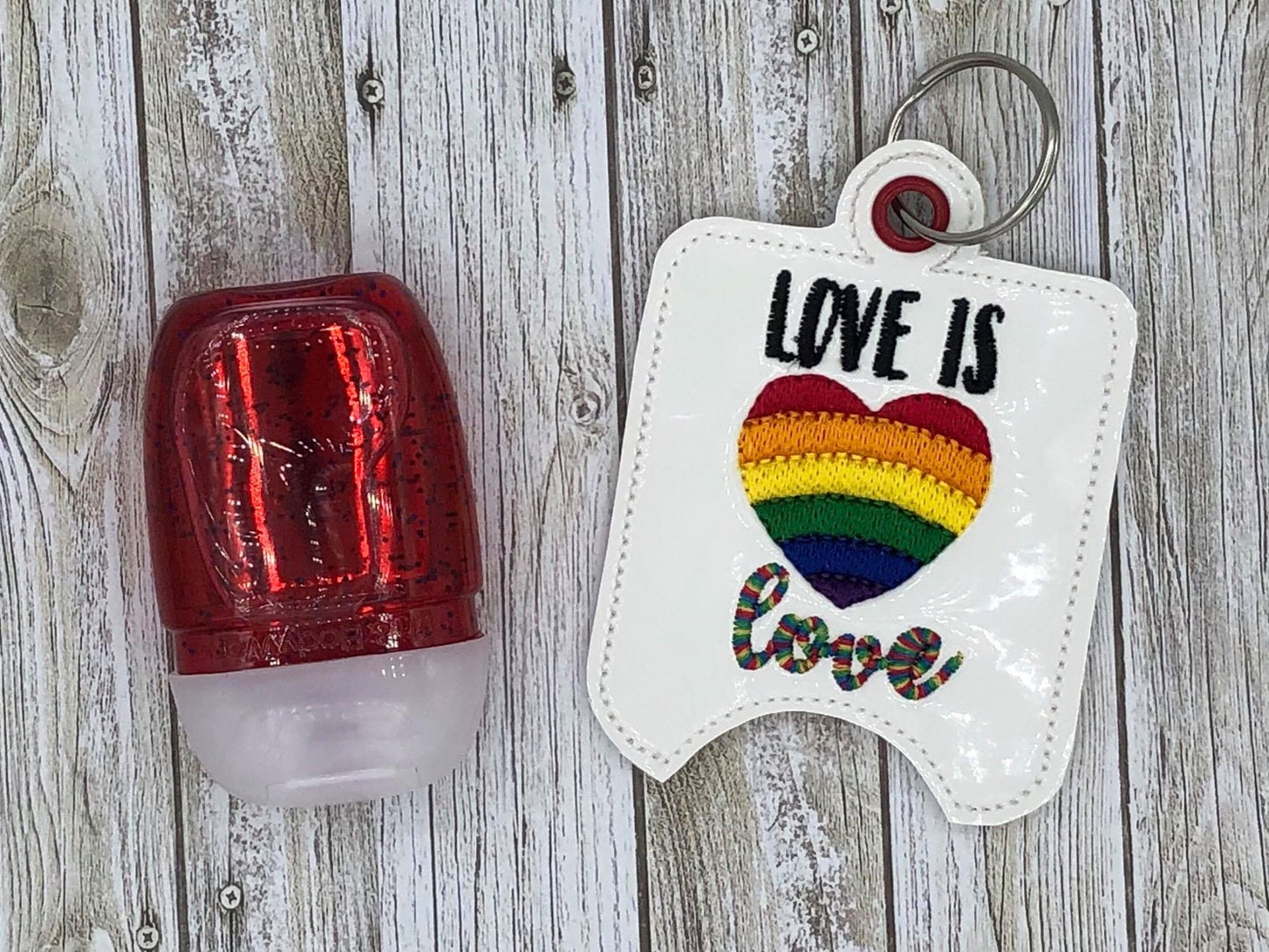 Love is Love Sanitizer Holder - DIGITAL Embroidery DESIGN