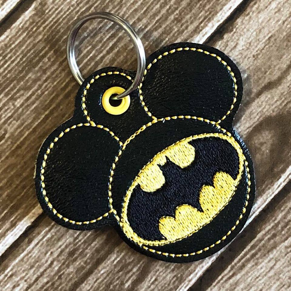 Bat Hero Mouse Fobs - Embroidery Design - DIGITAL Embroidery DESIGN