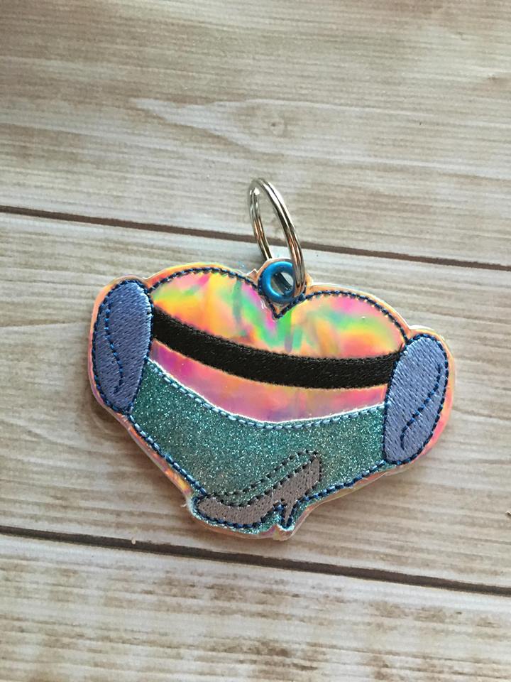 Valentine Glass Slipper Princess Fobs - Digital Embroidery Design