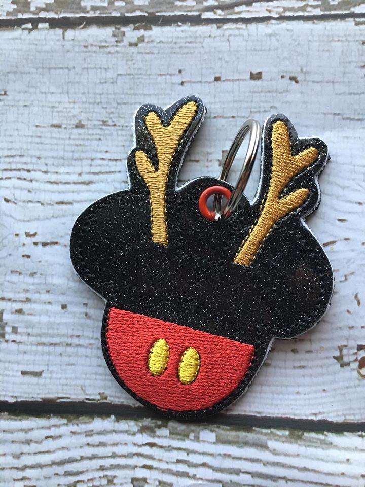 Reindeer Mouse Fobs - Embroidery Design - DIGITAL Embroidery DESIGN