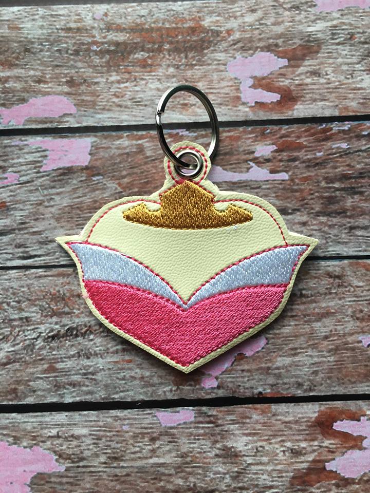 Valentine Sleeping Pretty Princess Fobs - Digital Embroidery Design