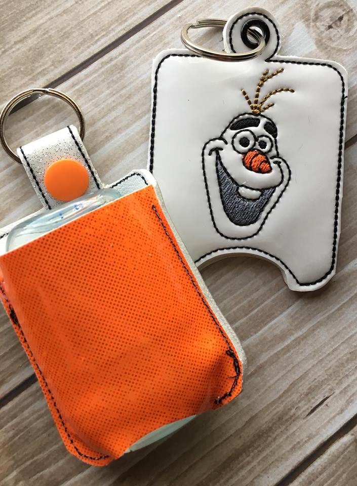 Silly Snowman Sanitizer Holder - Embroidery Design - DIGITAL Embroidery DESIGN