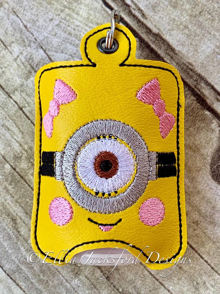 Girl Monster Sanitizer Holder - Embroidery Design - DIGITAL Embroidery DESIGN