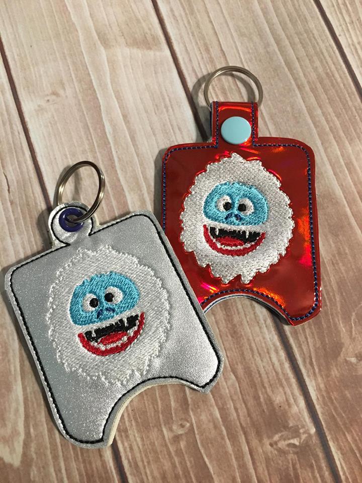 Scary Snowman Sanitizer Holders - Embroidery Design - DIGITAL Embroidery DESIGN