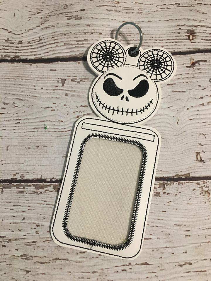 Jack Mouse ID Holder - Digital Embroidery Design