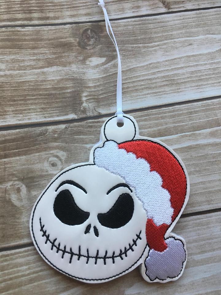 Jack and Sally Ornaments - Digital Embroidery Design