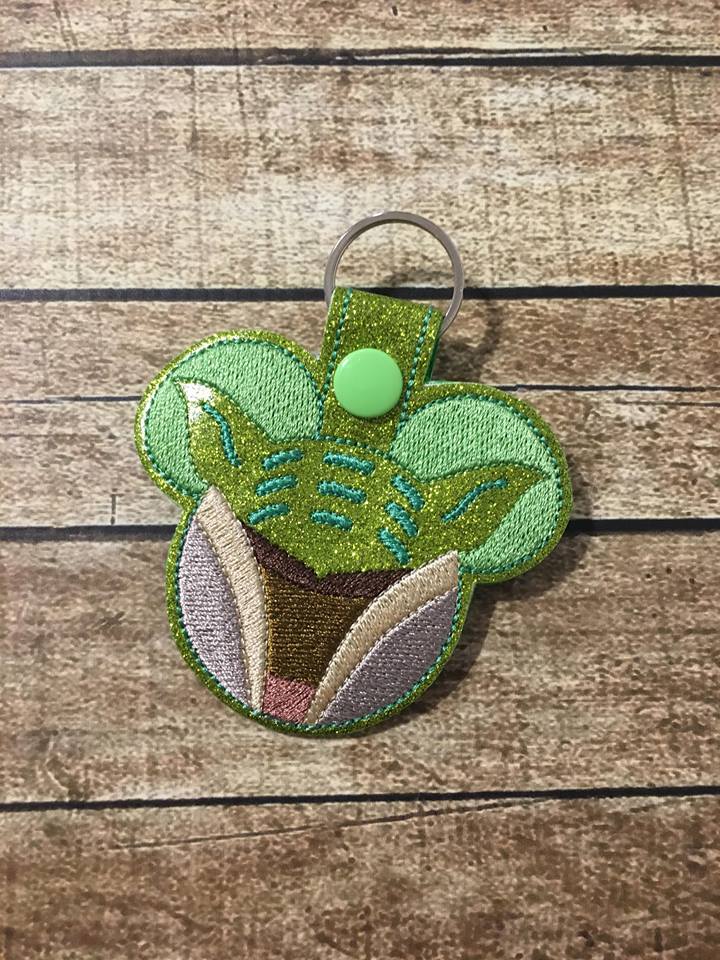 Jedi Master Mouse Fob - Digital Embroidery Design