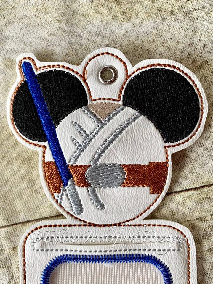 Jedi Mouse ID Holder - Digital Embroidery Design
