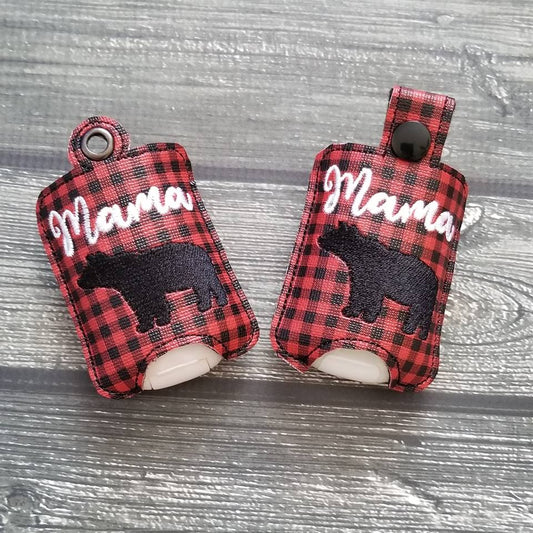 Mama Bear Sanitizer Holder 4x4 and 5x7 included- Embroidery Design - DIGITAL Embroidery DESIGN