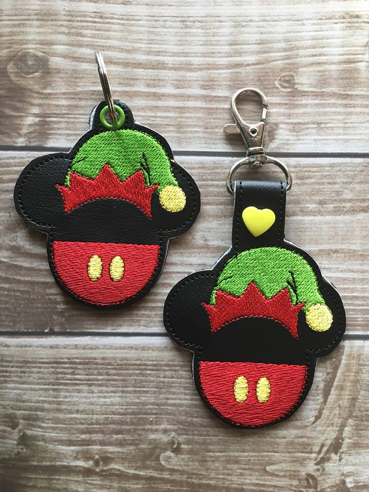 Mouse Elf Fobs - Embroidery Design - DIGITAL Embroidery DESIGN
