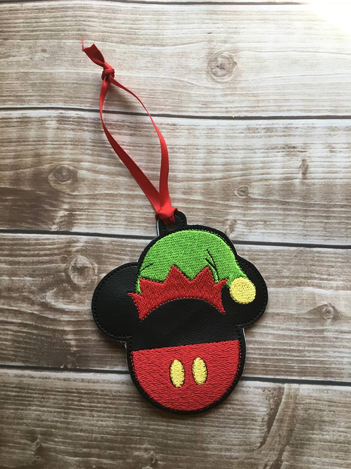 Mouse Elf Ornament - Embroidery Design - DIGITAL Embroidery DESIGN