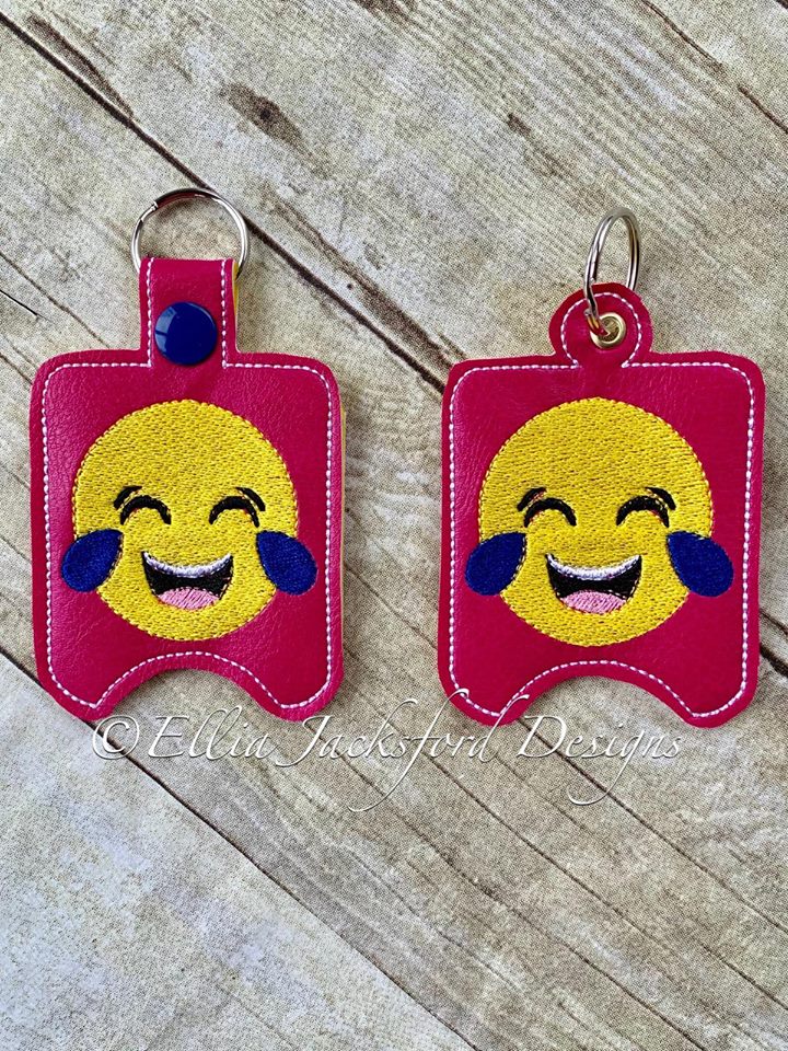 Cry Laugh Sanitizer Holder - Embroidery Design - DIGITAL Embroidery DESIGN