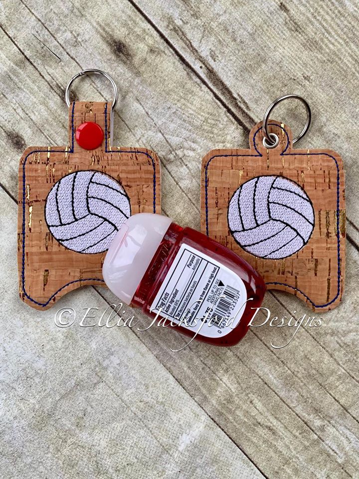 Volleyball Sanitizer Holders - Embroidery Design - DIGITAL Embroidery DESIGN