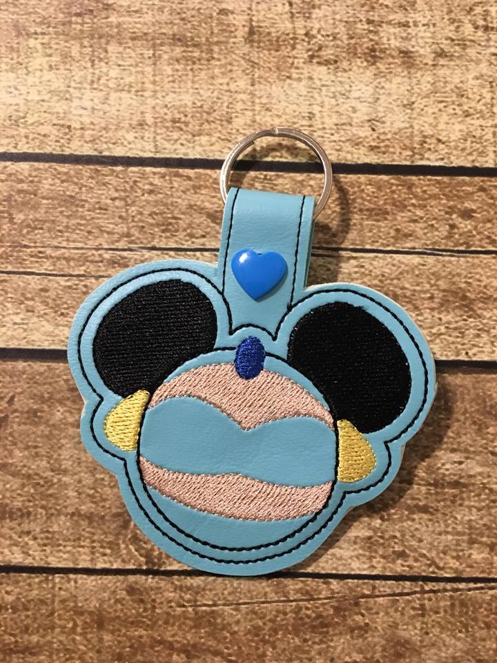 Magical Princess Mouse Snap Tab - Embroidery Design - DIGITAL Embroidery DESIGN