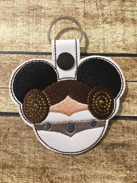 Galaxy Princess Mouse Fob - Digital Embroidery Design