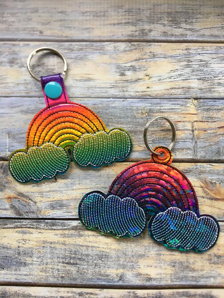 Rainbow Fobs - Embroidery Design - DIGITAL Embroidery DESIGN