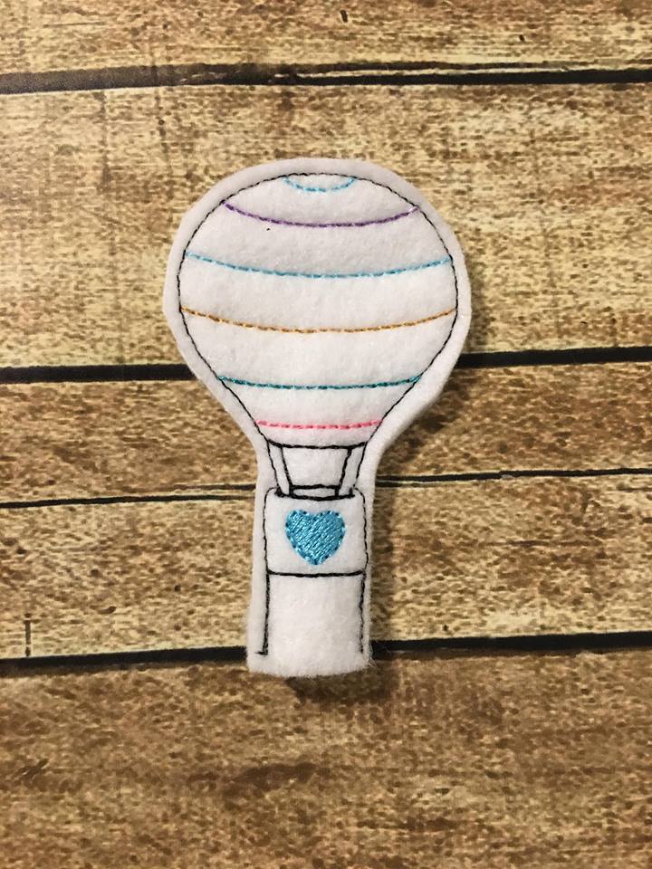 Hot Air Balloon Pencil Toppers - Digital Embroidery Design