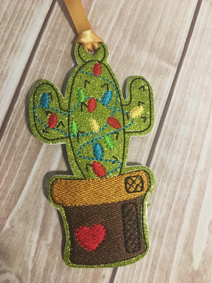 Cactus Ornament - Digital Embroidery Design