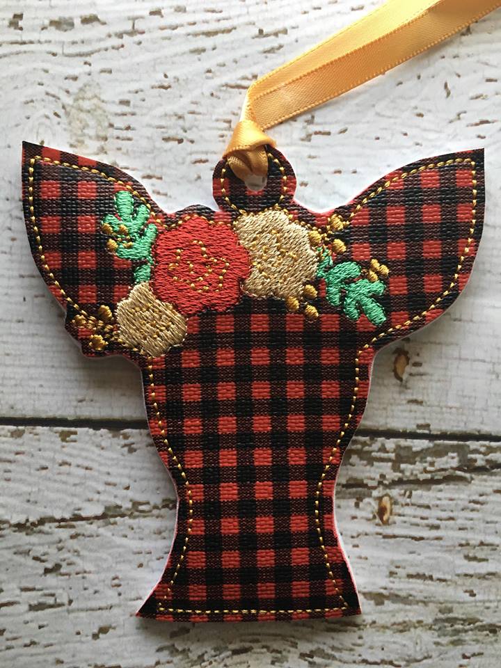 Floral Deer Ornament - Digital Embroidery Design