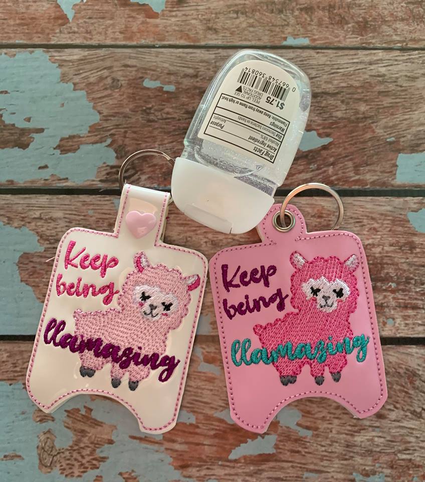 Keep Being Llamazing Sanitizer Holders - Embroidery Design - DIGITAL Embroidery DESIGN