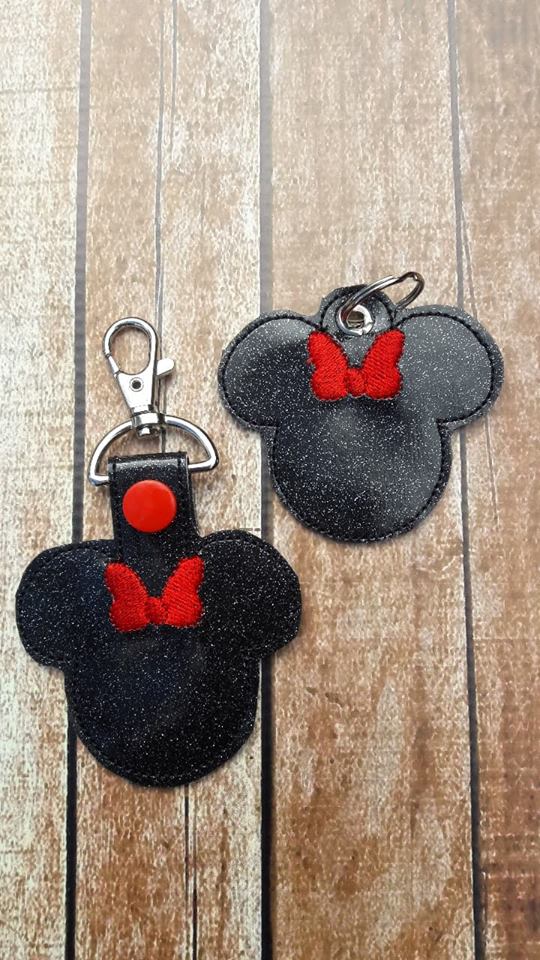 Miss Mouse Fobs - Embroidery Design - DIGITAL Embroidery DESIGN