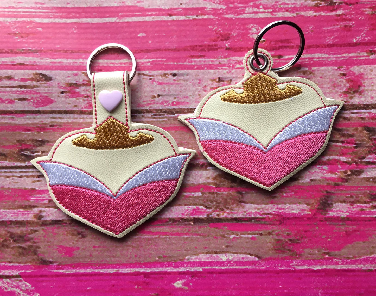 Valentine Sleeping Pretty Princess Fobs - Digital Embroidery Design