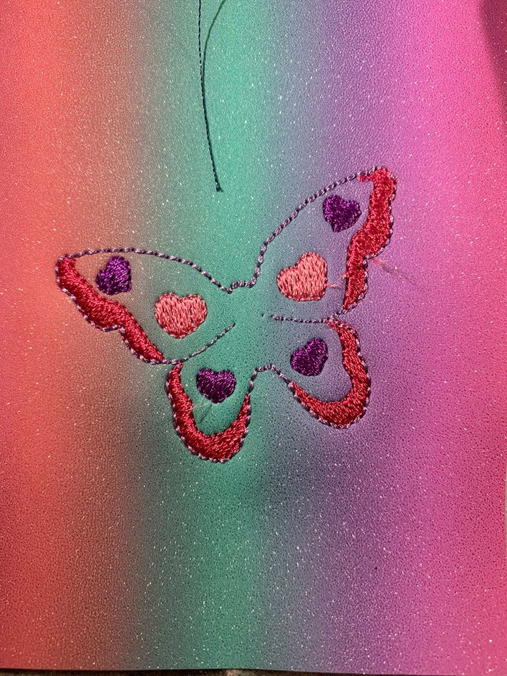 3D Butterfly Sanitizer Holders 4x4 and 5x7 included- Embroidery Design - DIGITAL Embroidery DESIGN
