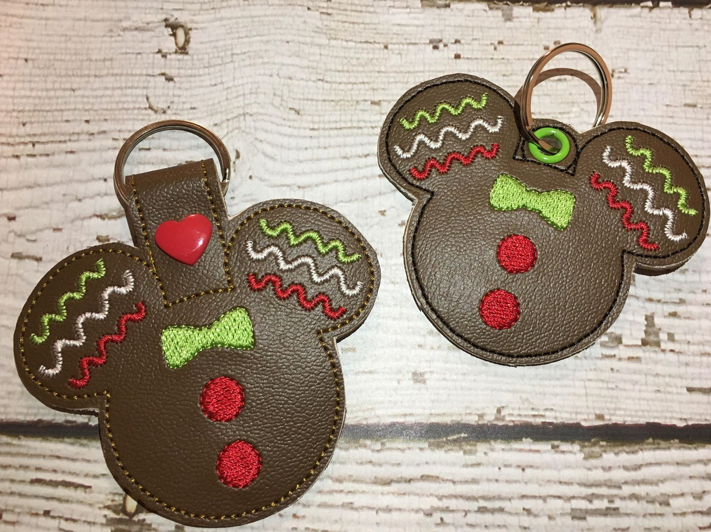 Gingerbread Mouse Fob - Digital Embroidery Design