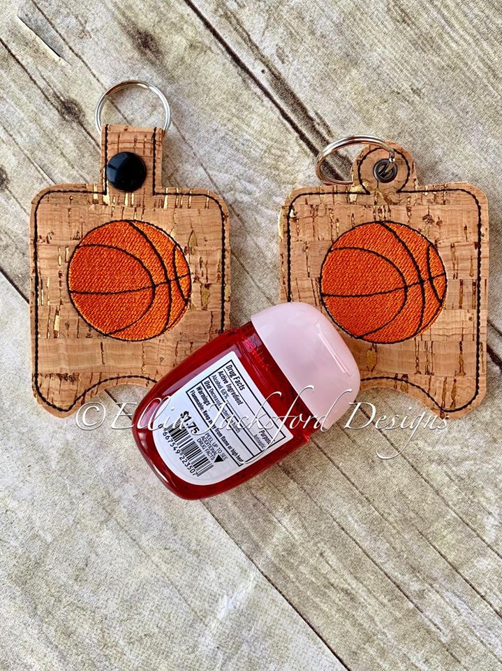 Basketball Sanitizer Holder - Embroidery Design - DIGITAL Embroidery DESIGN