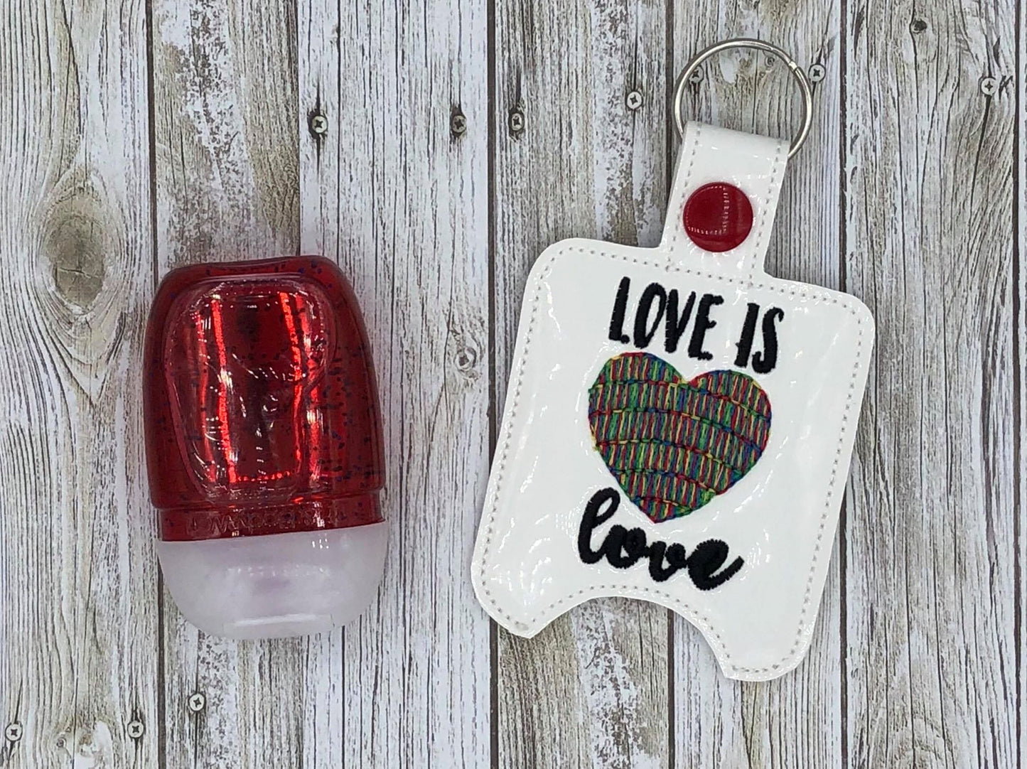 Love is Love Sanitizer Holder - DIGITAL Embroidery DESIGN