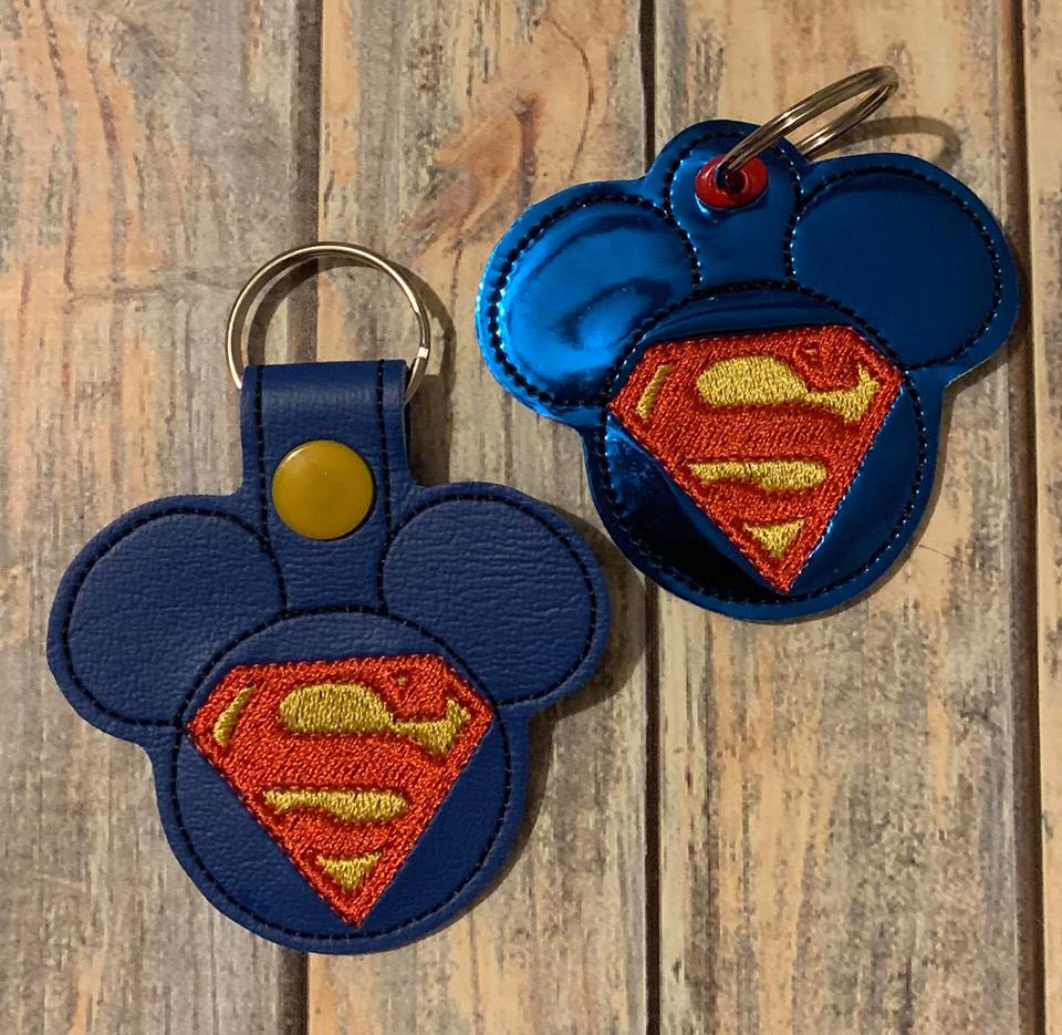 Super Hero Mouse Fobs Set of 6 Characters - Embroidery Design - DIGITAL Embroidery DESIGN