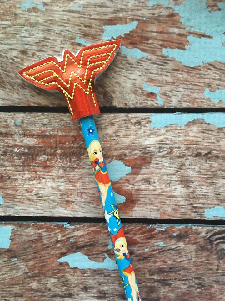 Wonder Hero Pencil Toppers - Embroidery Design - DIGITAL Embroidery DESIGN