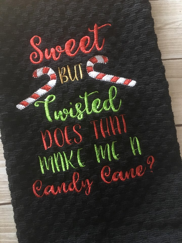 Sweet But Twisted- Does that make me a candy cane? 4x4, 5x7 & 6x10