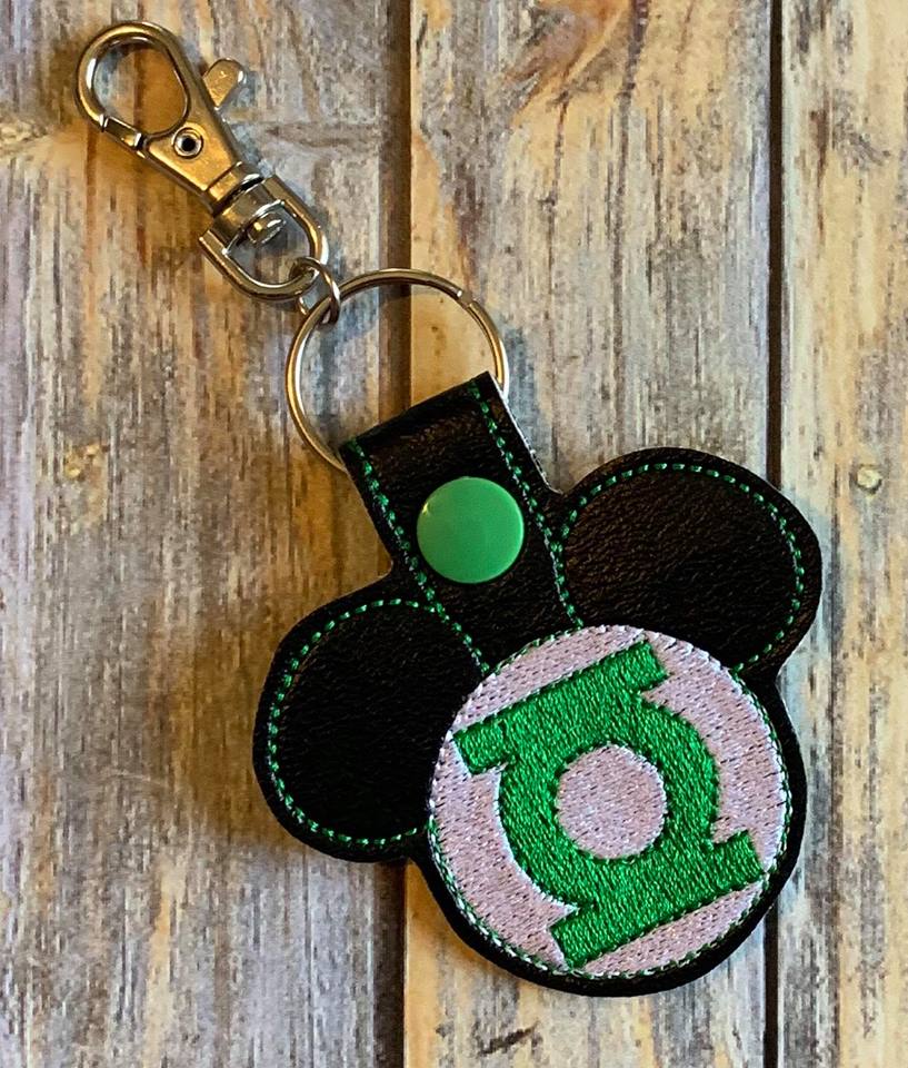 Green Hero Mouse Fobs - Embroidery Design - DIGITAL Embroidery DESIGN