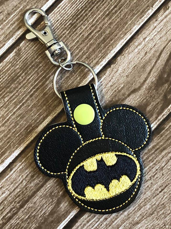 Bat Hero Mouse Fobs - Embroidery Design - DIGITAL Embroidery DESIGN