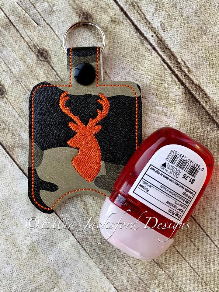 Deer Sanitizer Holder - Embroidery Design - DIGITAL Embroidery DESIGN