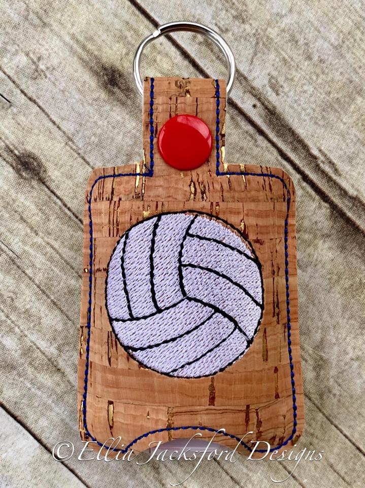 Volleyball Sanitizer Holders - Embroidery Design - DIGITAL Embroidery DESIGN