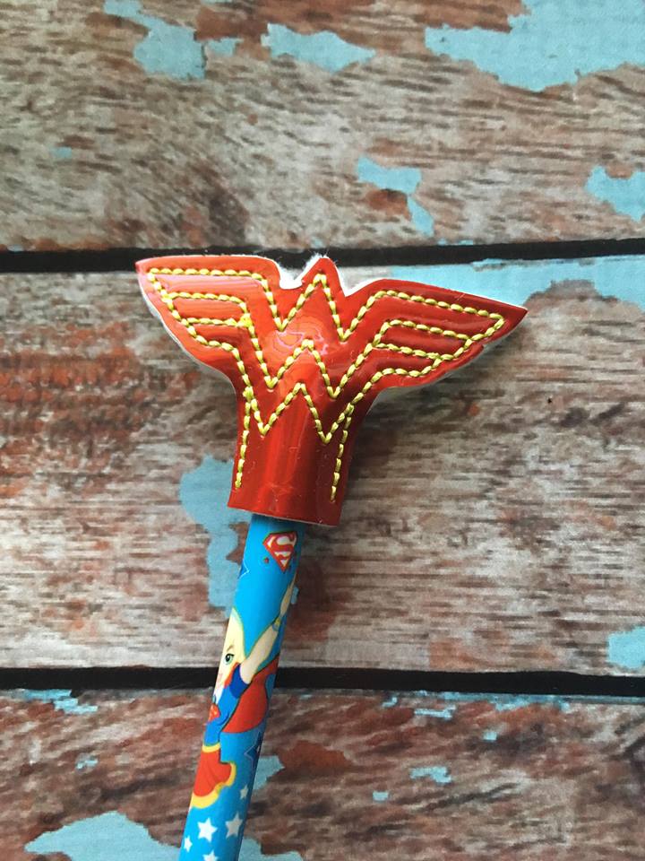 Wonder Hero Pencil Toppers - Embroidery Design - DIGITAL Embroidery DESIGN
