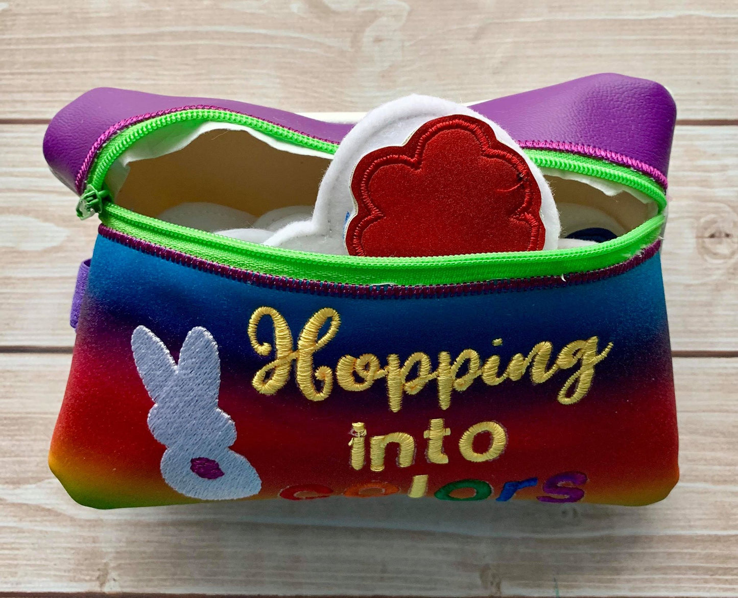 Bunny Color Matching Set with zipper bag - Digital Embroidery Design